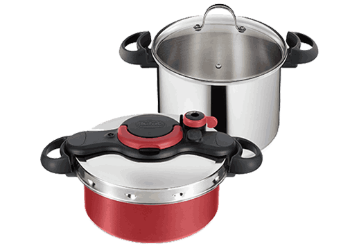 زودپز دوقلوی ۵ و ۷.۵ لیتری تفال مدل Easy + Duo