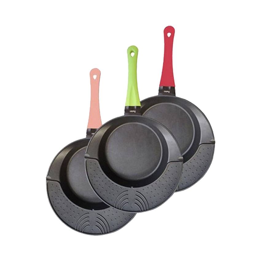 تابه تک دسته صورتی پرارین مدل OILY PAN کد ۲۰۰۰