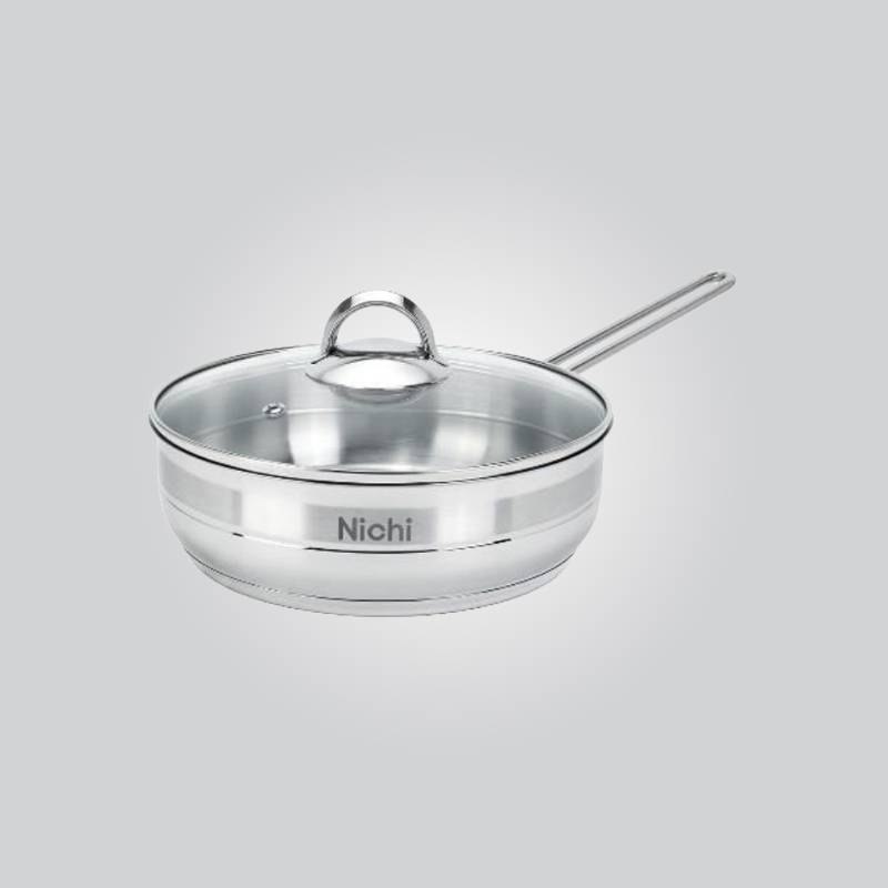 تابه تک دسته استیل نیچی سایز 24